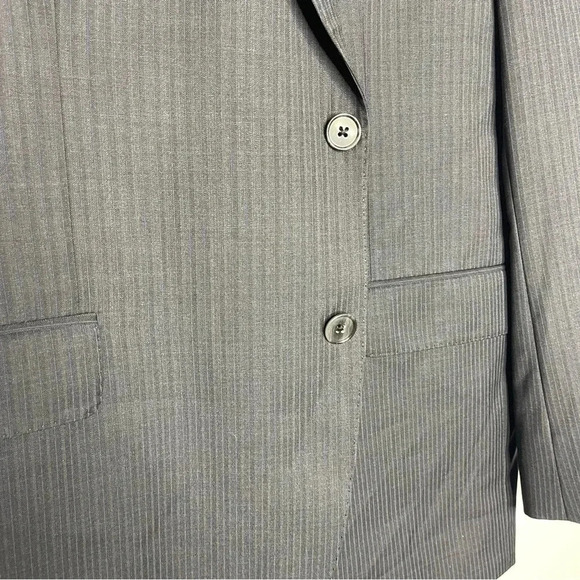 Jack Victor Elite Pinstripe Mens Blazer Sport Jacket Size 46 R - Picture 6 of 8
